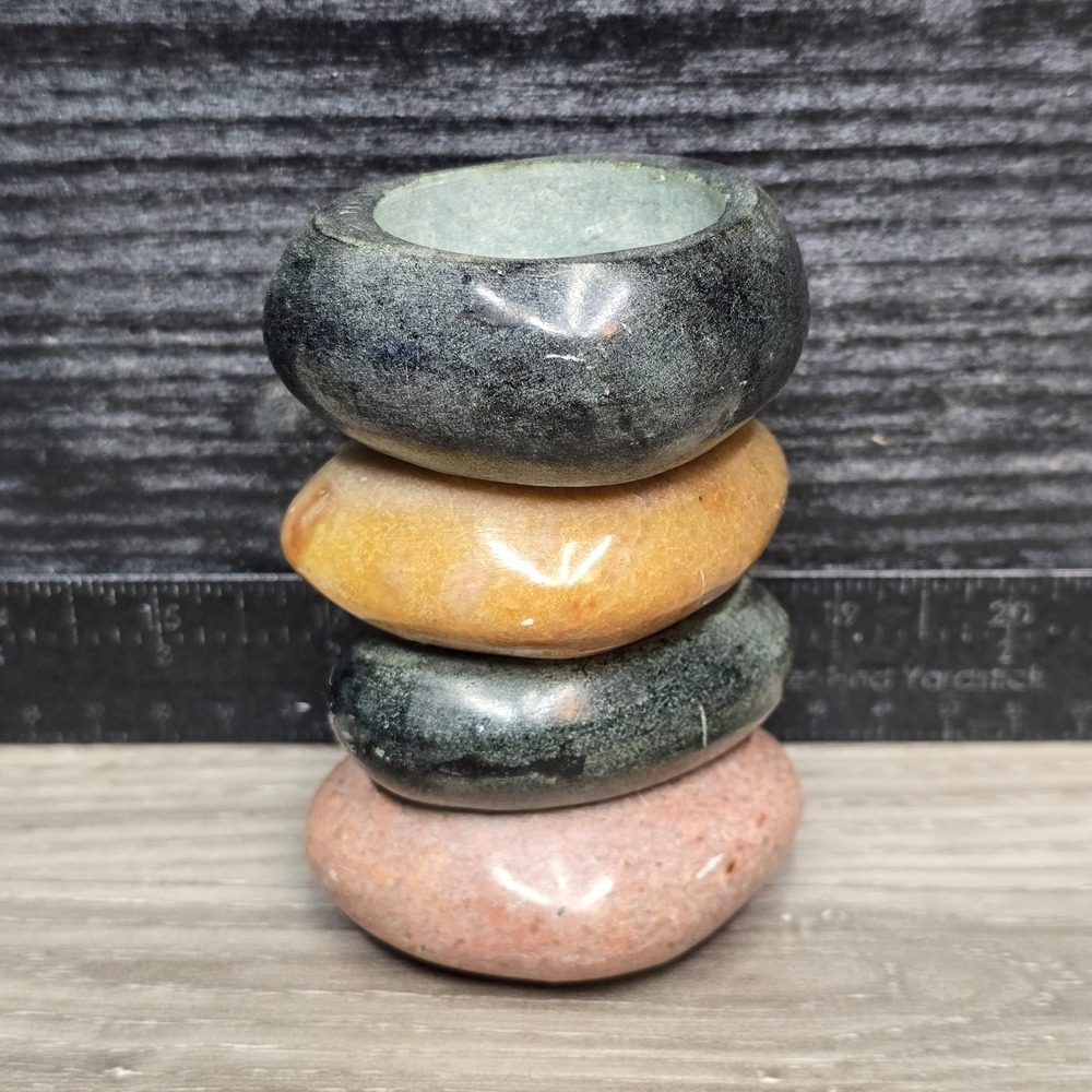 stacked stone ( 4 stones high) tea light holder - Beautiful Accent